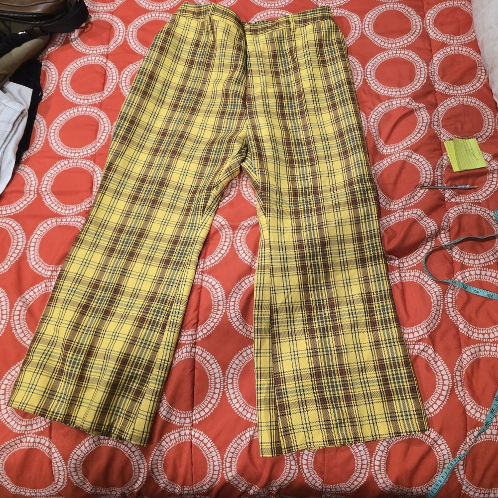 Punyus Yellow Tartan Pant